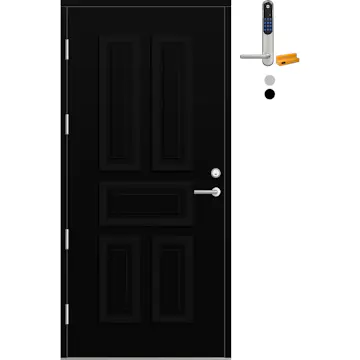 Ytterdør Bygg1 Fjord 04 med Yale Doorman Classic Home
