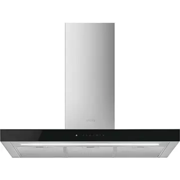 Vegghengt Kjøkkenvifte Smeg KBT9L4VN Rustfri Design med LED og Touchkontroll