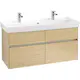 Tvättställsskåp Villeroy & Boch Collaro 115 cm med 4 Lådor för Inbyggt Skåpstvättställ