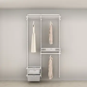 Innredningsløsning Elfa Garderobe Nr 11 Hvit B: 1096