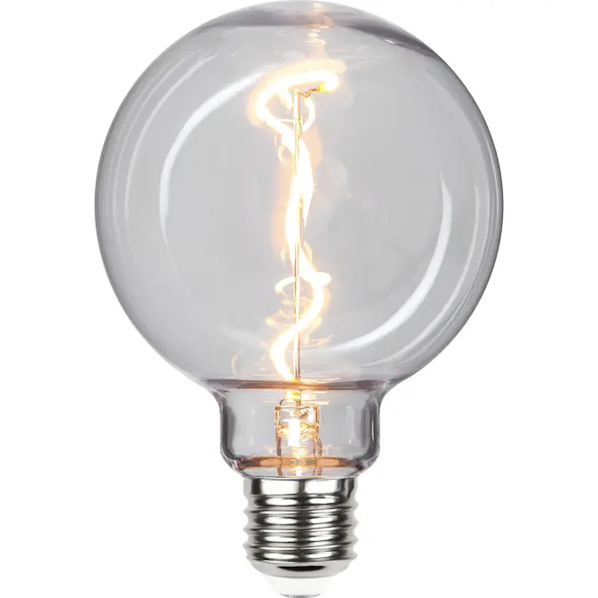 LED-Lampe Star Trading E27 G95 Utendørs Belysning PC Cover Filament 2200K