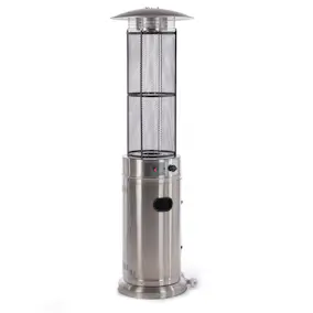 Terrassevarmer Fornorth Rund Rør 11kW Gassdrevet