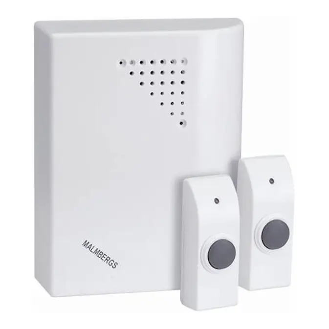 Dørklokke Malmbergs Trådløs 2 Ringeknapper