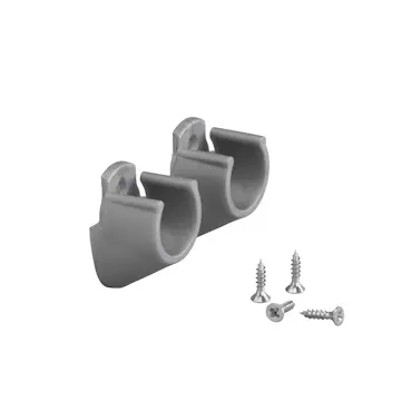 Holder Elfa for Garderobestang Vegg/Vegg 2-pk