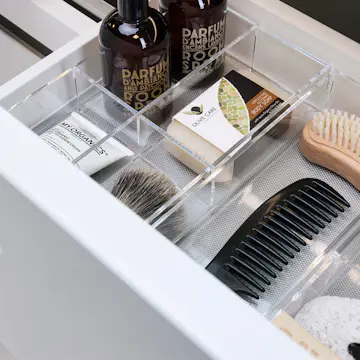 Skuffeinndeler Korsbakken C Plexiglass Stor 4 rom