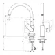 Köksblandare Hansgrohe Vernis Shape M35 210
