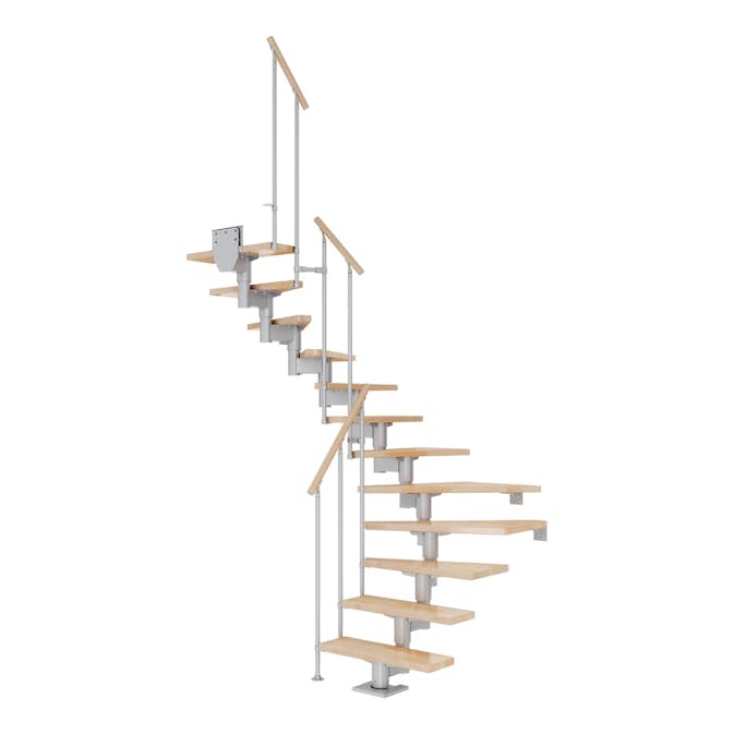 Plassbesparende Trapp Dolle Cork Bøk 1/2-Sving Classic II