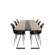 Spisegruppe Venture Home Jane med 6 Pop Stoler