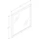 Speil Korsbakken Bad Rustic B80 med Ramme