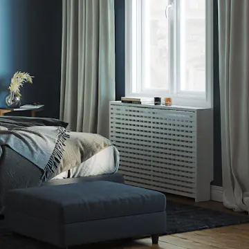 Radiatorskjuler Lundbergs Yoko Hvit