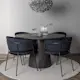 Spisegruppe Venture Home Lanzo Ø120 cm med 4 stk Selma Stoler