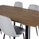 Spisegruppe Venture Home Ina med 4 Phoi Stoler Polyester