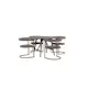 Spisegruppe Venture Home Kaseidon Ø100 cm med 4 stk Morning Stoler