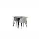 Spisegruppe Venture Home Tempe med 2 Velvet Stoler