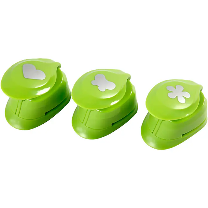 Stansejern Creativ Company Blomst Sommerfugl og Hjerte