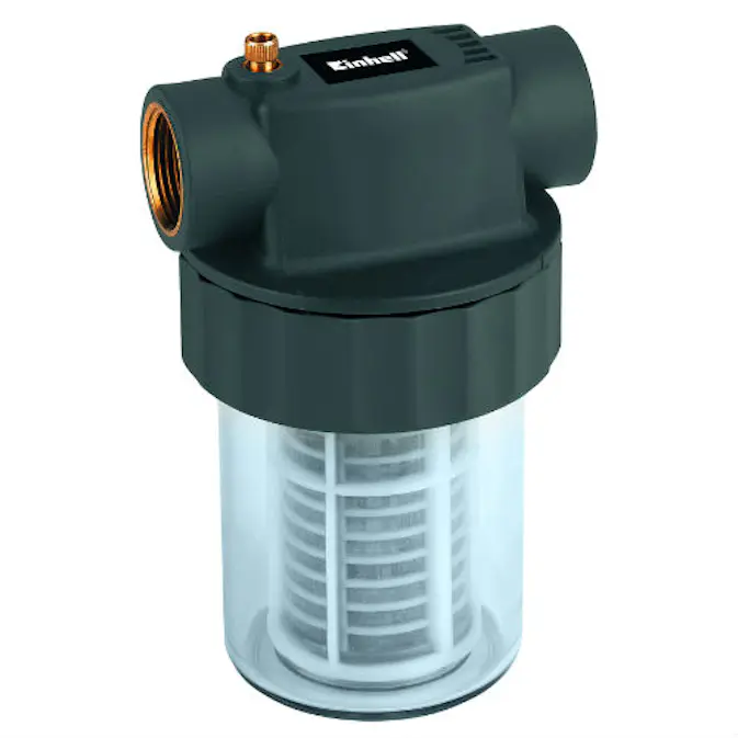 Solid og gjennomsiktig filterhus Einhell med Patron 12 cm