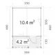 Gjestehytte Palmako Emma 15,2m2