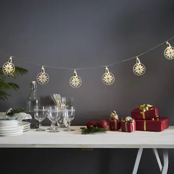 Lyslenke Star Trading Ornament Batteridrevet LED-lenke