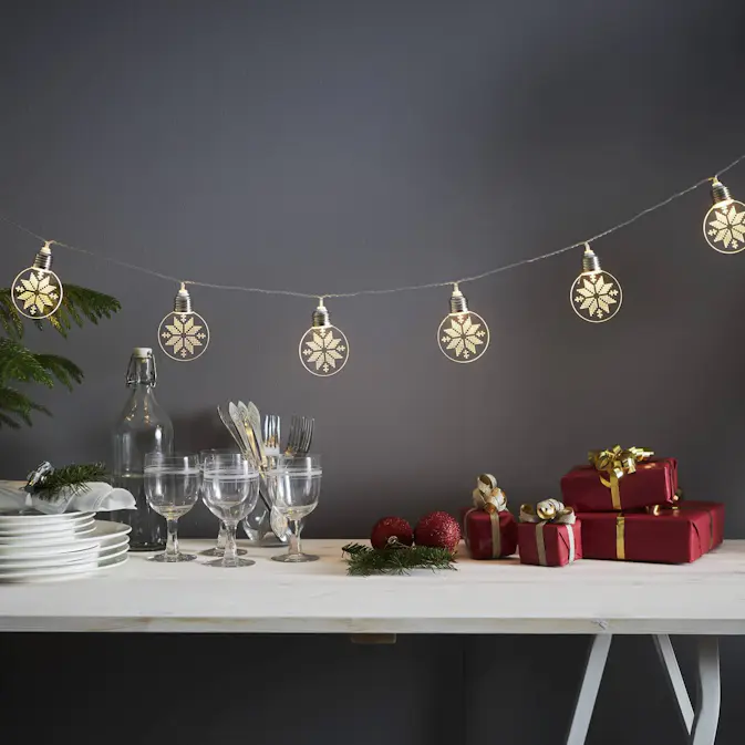 Lyslenke Star Trading Ornament Batteridrevet LED-lenke
