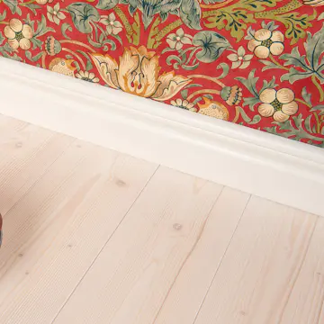 Golvlist Dalalist Sockel nr 6 Piteå furu vit 15x95 mm