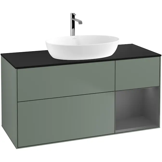 Tvättställsskåp Villeroy & Boch Finion med 3 Lådor Hylla och Bänkskiva för Fristående Tvättställ från Artis & Collaro