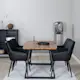 Spisegruppe Venture Home Inca med 4stk Comfort Stoler