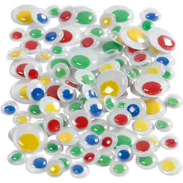 Rulleøyne Creativ Company Selvklebende 8+10+14 mm 1 Pk