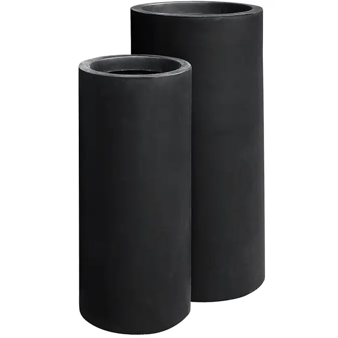 Krukke Lyfco Rund og Høy Sort 2-pk