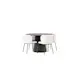 Spisegruppe Venture Home Lanzo Ø120 cm med 4 stk Edina Stoler