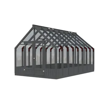 Drivhus Palmako Emilia 13,8 M2 Gråmalt