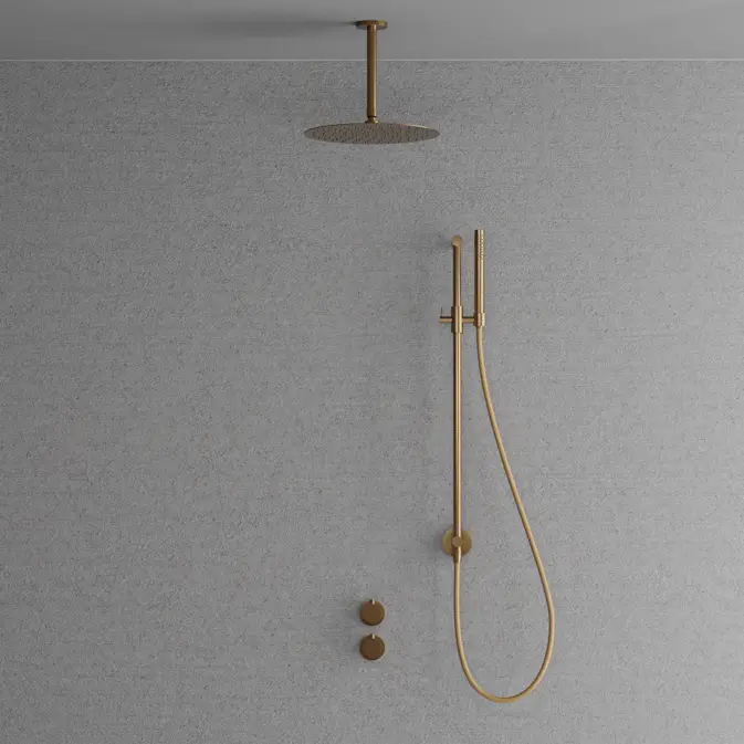 Takduschset Scandtap Steel Harmonized 5Z för Inbyggnad