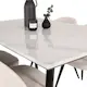 Spisegruppe Venture Home Estelle 140 med 4 Valentina Stoler ManchEstelle