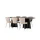 Spisegruppe Venture Home Bootcut Oval med 6 Limhamn Light Stoler