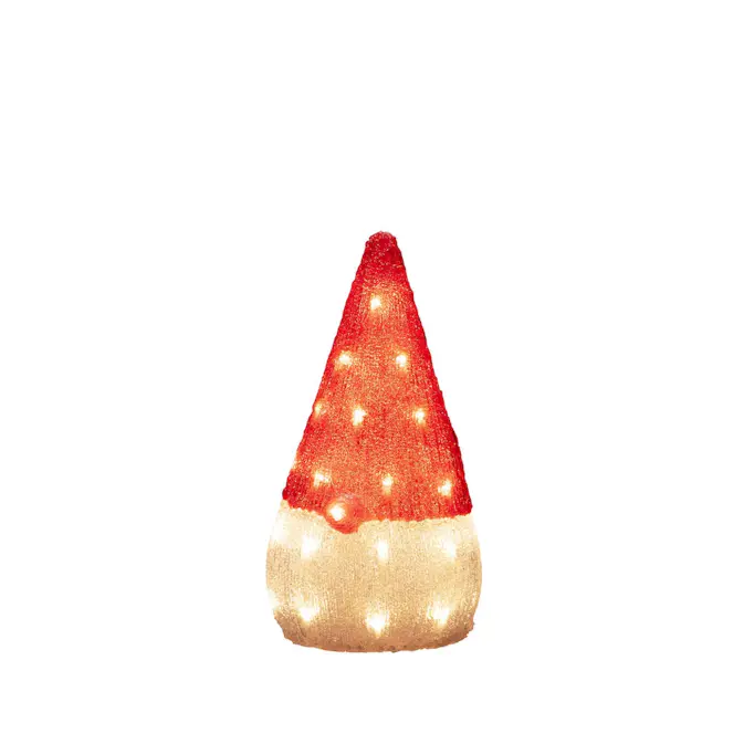 Dekorasjonsfigur Gnosjö Konstsmide Nisse Akryl 37cm LED