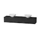 Servantskap FOSSBAD New Block B180 for Benkeplate og 2 Serva