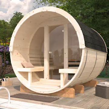 Badstuhus Palmako Anita 1,3 + 0,7 m2 m/Glassfront