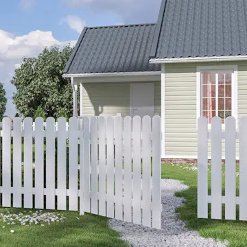 Port Palmako Kelda10 90X100 cm Hvitmalt