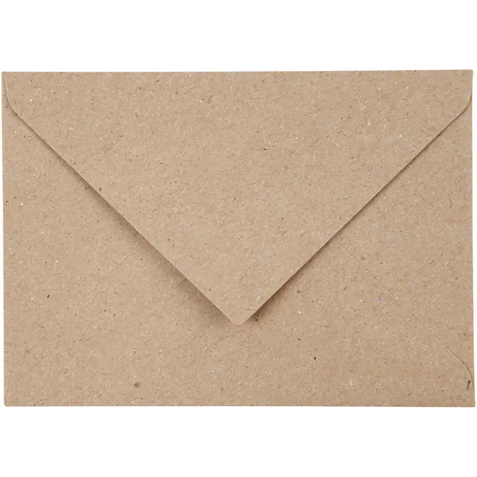 Konvolutt Creativ Company Resirkulert Str 11,5x16 cm Beige 50 St/1 Pk