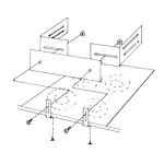 Platetoppsikring Siemens for Innbyggningstopp 60-90 cm