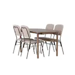 Spisegruppe Venture Home Andy med 4 Seda Stoler