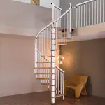 Spiraltrapp Byggera Euro Design Hvit