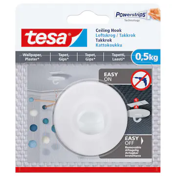 Selvklebende Takkrok Tesa Justerbar 0,5 kg