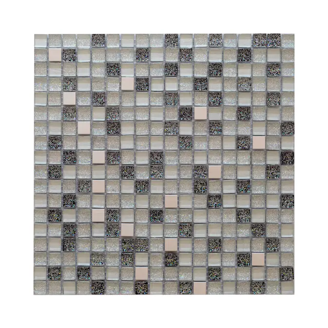 Kristallmosaik Arredo Exclusive Stone Silver Grå 1,5x1,5 cm