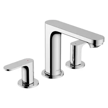 Servantbatteri Hansgrohe Rebris S 3-hulls 110 med Løfteventil