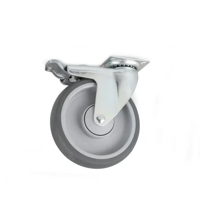 Møbelhjul Habo 4312 med Brems 100 mm