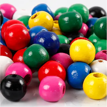 Treperler Creativ Company Ass Farger Dia 10 mm Hullstr 3 mm 230 g/1 Pk
