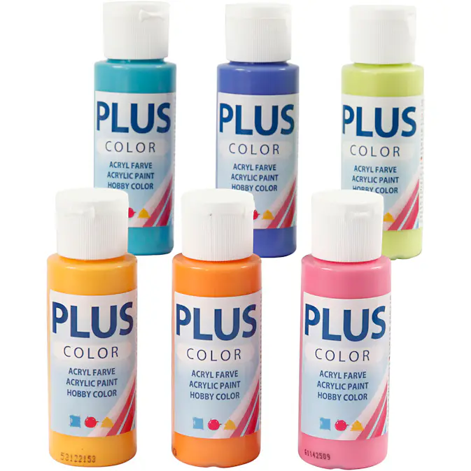 Hobbyfarge Creativ Company Plus Color Colorful 6x60 ml/1 Pk