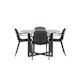 Spisegruppe Venture Home Durango Ø 120 cm med 4 Baltimore Stoler