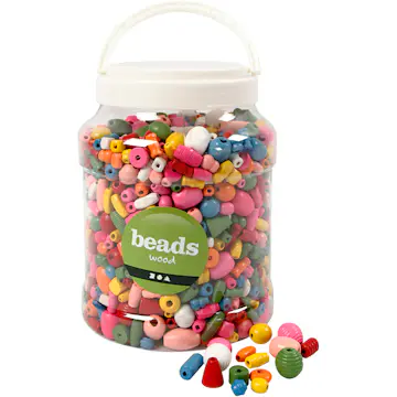 Treperler Creativ Company Ass Farger Str 5-28 mm Hullstr 2,5-3 mm
