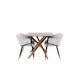 Spisegruppe Venture Home Piazza 180 med 6 stk Evelina Stoler